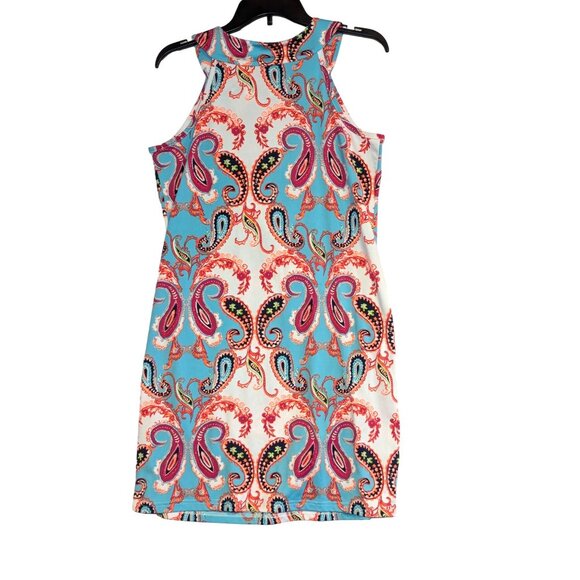 Tracy Negoshian Paisley Print Sleeveless Dress - Size M - Picture 6 of 6